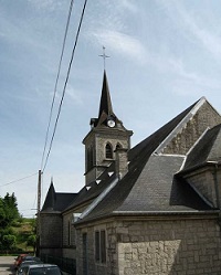 Avocourt - Intérieur de l'église en ruines