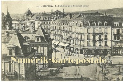 Belfort - La Préfecture et le Boulevard Carnot