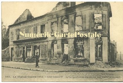 Creil - Le Bureau d'Octroi bombardé