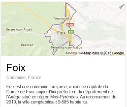 Foix - Vue sur l'Ariège