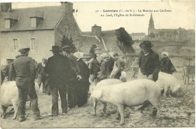 Lannion - Le marché aux cochons
