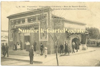 Marseille - L'Exposition Coloniale de 1906 - Pavillon du Comité d'Initiative de Provence