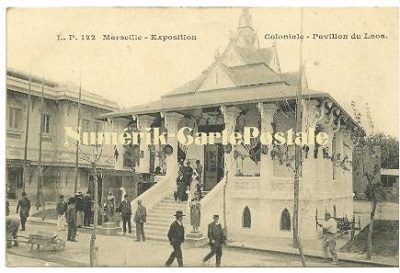 Marseille - L'Exposition Coloniale de 1906 - Pavillon du Laos