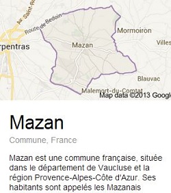 Mazan - Place du Marché aux Fruits