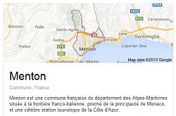 Menton - Frontière Franco-Italienne