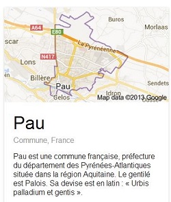 Pau - Tableau "Henri IV devant Paris"
